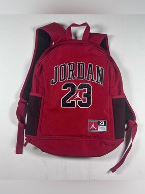 NIKE AIR JORDAN 23 BOOKBAG BACKPACK LARGE LAPTOP SLEEVE Chicago Bulls Red